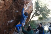 Bouldering in Hueco Tanks on 03/15/2019 with Blue Lizard Climbing and Yoga

Filename: SRM_20190315_1008160.jpg
Aperture: f/4.0
Shutter Speed: 1/400
Body: Canon EOS-1D Mark II
Lens: Canon EF 50mm f/1.8 II