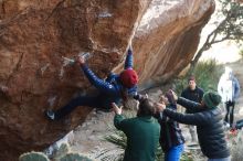 Bouldering in Hueco Tanks on 03/15/2019 with Blue Lizard Climbing and Yoga

Filename: SRM_20190315_1034480.jpg
Aperture: f/4.0
Shutter Speed: 1/400
Body: Canon EOS-1D Mark II
Lens: Canon EF 50mm f/1.8 II