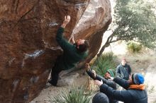 Bouldering in Hueco Tanks on 03/15/2019 with Blue Lizard Climbing and Yoga

Filename: SRM_20190315_1040290.jpg
Aperture: f/4.0
Shutter Speed: 1/500
Body: Canon EOS-1D Mark II
Lens: Canon EF 50mm f/1.8 II