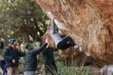 Bouldering in Hueco Tanks on 03/15/2019 with Blue Lizard Climbing and Yoga

Filename: SRM_20190315_1048490.jpg
Aperture: f/4.0
Shutter Speed: 1/800
Body: Canon EOS-1D Mark II
Lens: Canon EF 50mm f/1.8 II