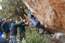 Bouldering in Hueco Tanks on 03/15/2019 with Blue Lizard Climbing and Yoga

Filename: SRM_20190315_1050580.jpg
Aperture: f/4.0
Shutter Speed: 1/640
Body: Canon EOS-1D Mark II
Lens: Canon EF 50mm f/1.8 II