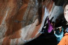 Bouldering in Hueco Tanks on 03/15/2019 with Blue Lizard Climbing and Yoga

Filename: SRM_20190315_1214430.jpg
Aperture: f/5.6
Shutter Speed: 1/250
Body: Canon EOS-1D Mark II
Lens: Canon EF 16-35mm f/2.8 L