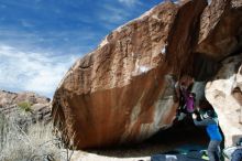 Bouldering in Hueco Tanks on 03/15/2019 with Blue Lizard Climbing and Yoga

Filename: SRM_20190315_1219020.jpg
Aperture: f/5.6
Shutter Speed: 1/250
Body: Canon EOS-1D Mark II
Lens: Canon EF 16-35mm f/2.8 L