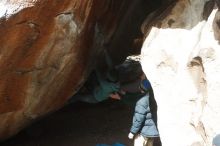 Bouldering in Hueco Tanks on 03/15/2019 with Blue Lizard Climbing and Yoga

Filename: SRM_20190315_1225590.jpg
Aperture: f/4.0
Shutter Speed: 1/640
Body: Canon EOS-1D Mark II
Lens: Canon EF 50mm f/1.8 II