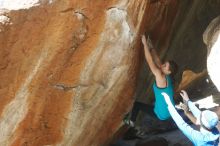 Bouldering in Hueco Tanks on 03/15/2019 with Blue Lizard Climbing and Yoga

Filename: SRM_20190315_1228250.jpg
Aperture: f/4.0
Shutter Speed: 1/320
Body: Canon EOS-1D Mark II
Lens: Canon EF 50mm f/1.8 II