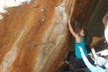 Bouldering in Hueco Tanks on 03/15/2019 with Blue Lizard Climbing and Yoga

Filename: SRM_20190315_1228260.jpg
Aperture: f/4.0
Shutter Speed: 1/320
Body: Canon EOS-1D Mark II
Lens: Canon EF 50mm f/1.8 II