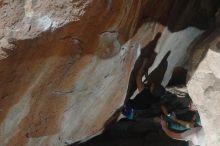 Bouldering in Hueco Tanks on 03/15/2019 with Blue Lizard Climbing and Yoga

Filename: SRM_20190315_1239470.jpg
Aperture: f/5.6
Shutter Speed: 1/250
Body: Canon EOS-1D Mark II
Lens: Canon EF 50mm f/1.8 II