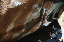 Bouldering in Hueco Tanks on 03/15/2019 with Blue Lizard Climbing and Yoga

Filename: SRM_20190315_1242260.jpg
Aperture: f/5.6
Shutter Speed: 1/250
Body: Canon EOS-1D Mark II
Lens: Canon EF 50mm f/1.8 II