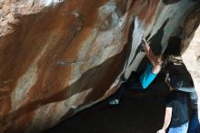 Bouldering in Hueco Tanks on 03/15/2019 with Blue Lizard Climbing and Yoga

Filename: SRM_20190315_1243500.jpg
Aperture: f/5.6
Shutter Speed: 1/250
Body: Canon EOS-1D Mark II
Lens: Canon EF 50mm f/1.8 II