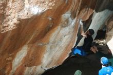 Bouldering in Hueco Tanks on 03/15/2019 with Blue Lizard Climbing and Yoga

Filename: SRM_20190315_1250480.jpg
Aperture: f/5.6
Shutter Speed: 1/250
Body: Canon EOS-1D Mark II
Lens: Canon EF 50mm f/1.8 II