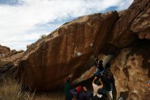 Bouldering in Hueco Tanks on 03/15/2019 with Blue Lizard Climbing and Yoga

Filename: SRM_20190315_1313330.jpg
Aperture: f/8.0
Shutter Speed: 1/250
Body: Canon EOS-1D Mark II
Lens: Canon EF 16-35mm f/2.8 L