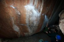 Bouldering in Hueco Tanks on 03/15/2019 with Blue Lizard Climbing and Yoga

Filename: SRM_20190315_1315530.jpg
Aperture: f/8.0
Shutter Speed: 1/250
Body: Canon EOS-1D Mark II
Lens: Canon EF 16-35mm f/2.8 L