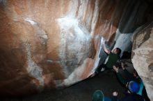 Bouldering in Hueco Tanks on 03/15/2019 with Blue Lizard Climbing and Yoga

Filename: SRM_20190315_1316020.jpg
Aperture: f/8.0
Shutter Speed: 1/250
Body: Canon EOS-1D Mark II
Lens: Canon EF 16-35mm f/2.8 L