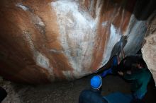 Bouldering in Hueco Tanks on 03/15/2019 with Blue Lizard Climbing and Yoga

Filename: SRM_20190315_1320230.jpg
Aperture: f/8.0
Shutter Speed: 1/250
Body: Canon EOS-1D Mark II
Lens: Canon EF 16-35mm f/2.8 L