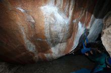 Bouldering in Hueco Tanks on 03/15/2019 with Blue Lizard Climbing and Yoga

Filename: SRM_20190315_1321000.jpg
Aperture: f/8.0
Shutter Speed: 1/250
Body: Canon EOS-1D Mark II
Lens: Canon EF 16-35mm f/2.8 L