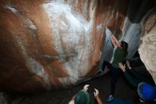 Bouldering in Hueco Tanks on 03/15/2019 with Blue Lizard Climbing and Yoga

Filename: SRM_20190315_1322210.jpg
Aperture: f/8.0
Shutter Speed: 1/250
Body: Canon EOS-1D Mark II
Lens: Canon EF 16-35mm f/2.8 L