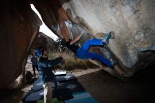 Bouldering in Hueco Tanks on 03/15/2019 with Blue Lizard Climbing and Yoga

Filename: SRM_20190315_1330110.jpg
Aperture: f/8.0
Shutter Speed: 1/250
Body: Canon EOS-1D Mark II
Lens: Canon EF 16-35mm f/2.8 L