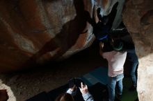 Bouldering in Hueco Tanks on 03/15/2019 with Blue Lizard Climbing and Yoga

Filename: SRM_20190315_1342030.jpg
Aperture: f/8.0
Shutter Speed: 1/250
Body: Canon EOS-1D Mark II
Lens: Canon EF 16-35mm f/2.8 L