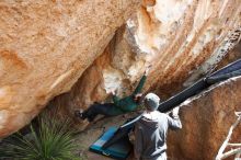 Bouldering in Hueco Tanks on 03/15/2019 with Blue Lizard Climbing and Yoga

Filename: SRM_20190315_1347200.jpg
Aperture: f/5.6
Shutter Speed: 1/250
Body: Canon EOS-1D Mark II
Lens: Canon EF 16-35mm f/2.8 L