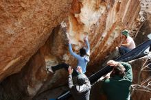 Bouldering in Hueco Tanks on 03/15/2019 with Blue Lizard Climbing and Yoga

Filename: SRM_20190315_1349210.jpg
Aperture: f/5.6
Shutter Speed: 1/500
Body: Canon EOS-1D Mark II
Lens: Canon EF 16-35mm f/2.8 L