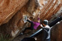 Bouldering in Hueco Tanks on 03/15/2019 with Blue Lizard Climbing and Yoga

Filename: SRM_20190315_1357300.jpg
Aperture: f/5.6
Shutter Speed: 1/320
Body: Canon EOS-1D Mark II
Lens: Canon EF 16-35mm f/2.8 L