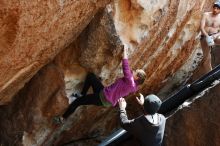 Bouldering in Hueco Tanks on 03/15/2019 with Blue Lizard Climbing and Yoga

Filename: SRM_20190315_1357390.jpg
Aperture: f/5.6
Shutter Speed: 1/400
Body: Canon EOS-1D Mark II
Lens: Canon EF 16-35mm f/2.8 L