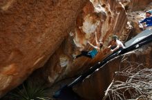 Bouldering in Hueco Tanks on 03/15/2019 with Blue Lizard Climbing and Yoga

Filename: SRM_20190315_1413520.jpg
Aperture: f/5.6
Shutter Speed: 1/400
Body: Canon EOS-1D Mark II
Lens: Canon EF 16-35mm f/2.8 L