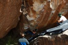 Bouldering in Hueco Tanks on 03/15/2019 with Blue Lizard Climbing and Yoga

Filename: SRM_20190315_1423410.jpg
Aperture: f/5.6
Shutter Speed: 1/640
Body: Canon EOS-1D Mark II
Lens: Canon EF 16-35mm f/2.8 L