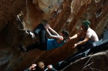 Bouldering in Hueco Tanks on 03/15/2019 with Blue Lizard Climbing and Yoga

Filename: SRM_20190315_1432010.jpg
Aperture: f/5.6
Shutter Speed: 1/500
Body: Canon EOS-1D Mark II
Lens: Canon EF 50mm f/1.8 II