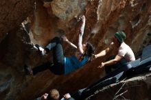 Bouldering in Hueco Tanks on 03/15/2019 with Blue Lizard Climbing and Yoga

Filename: SRM_20190315_1432020.jpg
Aperture: f/5.6
Shutter Speed: 1/500
Body: Canon EOS-1D Mark II
Lens: Canon EF 50mm f/1.8 II