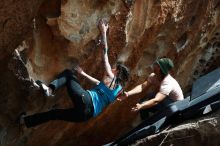 Bouldering in Hueco Tanks on 03/15/2019 with Blue Lizard Climbing and Yoga

Filename: SRM_20190315_1432100.jpg
Aperture: f/5.6
Shutter Speed: 1/500
Body: Canon EOS-1D Mark II
Lens: Canon EF 50mm f/1.8 II