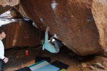 Bouldering in Hueco Tanks on 03/15/2019 with Blue Lizard Climbing and Yoga

Filename: SRM_20190315_1545350.jpg
Aperture: f/4.0
Shutter Speed: 1/250
Body: Canon EOS-1D Mark II
Lens: Canon EF 16-35mm f/2.8 L