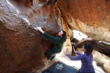 Bouldering in Hueco Tanks on 03/15/2019 with Blue Lizard Climbing and Yoga

Filename: SRM_20190315_1547210.jpg
Aperture: f/5.0
Shutter Speed: 1/125
Body: Canon EOS-1D Mark II
Lens: Canon EF 16-35mm f/2.8 L