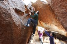 Bouldering in Hueco Tanks on 03/15/2019 with Blue Lizard Climbing and Yoga

Filename: SRM_20190315_1547370.jpg
Aperture: f/5.0
Shutter Speed: 1/125
Body: Canon EOS-1D Mark II
Lens: Canon EF 16-35mm f/2.8 L