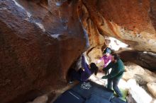 Bouldering in Hueco Tanks on 03/15/2019 with Blue Lizard Climbing and Yoga

Filename: SRM_20190315_1554520.jpg
Aperture: f/5.0
Shutter Speed: 1/160
Body: Canon EOS-1D Mark II
Lens: Canon EF 16-35mm f/2.8 L