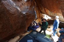 Bouldering in Hueco Tanks on 03/15/2019 with Blue Lizard Climbing and Yoga

Filename: SRM_20190315_1556280.jpg
Aperture: f/5.0
Shutter Speed: 1/125
Body: Canon EOS-1D Mark II
Lens: Canon EF 16-35mm f/2.8 L