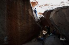 Bouldering in Hueco Tanks on 03/15/2019 with Blue Lizard Climbing and Yoga

Filename: SRM_20190315_1601260.jpg
Aperture: f/5.0
Shutter Speed: 1/200
Body: Canon EOS-1D Mark II
Lens: Canon EF 16-35mm f/2.8 L