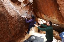 Bouldering in Hueco Tanks on 03/15/2019 with Blue Lizard Climbing and Yoga

Filename: SRM_20190315_1603210.jpg
Aperture: f/4.5
Shutter Speed: 1/100
Body: Canon EOS-1D Mark II
Lens: Canon EF 16-35mm f/2.8 L