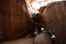 Bouldering in Hueco Tanks on 03/15/2019 with Blue Lizard Climbing and Yoga

Filename: SRM_20190315_1603560.jpg
Aperture: f/7.1
Shutter Speed: 1/200
Body: Canon EOS-1D Mark II
Lens: Canon EF 16-35mm f/2.8 L
