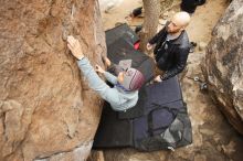 Bouldering in Hueco Tanks on 03/16/2019 with Blue Lizard Climbing and Yoga

Filename: SRM_20190316_1121160.jpg
Aperture: f/3.2
Shutter Speed: 1/160
Body: Canon EOS-1D Mark II
Lens: Canon EF 16-35mm f/2.8 L