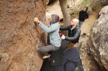 Bouldering in Hueco Tanks on 03/16/2019 with Blue Lizard Climbing and Yoga

Filename: SRM_20190316_1121330.jpg
Aperture: f/5.0
Shutter Speed: 1/125
Body: Canon EOS-1D Mark II
Lens: Canon EF 16-35mm f/2.8 L