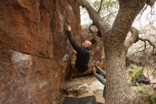 Bouldering in Hueco Tanks on 03/16/2019 with Blue Lizard Climbing and Yoga

Filename: SRM_20190316_1130340.jpg
Aperture: f/5.0
Shutter Speed: 1/100
Body: Canon EOS-1D Mark II
Lens: Canon EF 16-35mm f/2.8 L