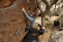 Bouldering in Hueco Tanks on 03/16/2019 with Blue Lizard Climbing and Yoga

Filename: SRM_20190316_1137100.jpg
Aperture: f/5.6
Shutter Speed: 1/100
Body: Canon EOS-1D Mark II
Lens: Canon EF 16-35mm f/2.8 L