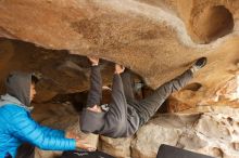 Bouldering in Hueco Tanks on 03/16/2019 with Blue Lizard Climbing and Yoga

Filename: SRM_20190316_1208590.jpg
Aperture: f/5.0
Shutter Speed: 1/125
Body: Canon EOS-1D Mark II
Lens: Canon EF 16-35mm f/2.8 L