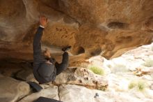 Bouldering in Hueco Tanks on 03/16/2019 with Blue Lizard Climbing and Yoga

Filename: SRM_20190316_1209290.jpg
Aperture: f/4.5
Shutter Speed: 1/250
Body: Canon EOS-1D Mark II
Lens: Canon EF 16-35mm f/2.8 L