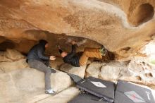 Bouldering in Hueco Tanks on 03/16/2019 with Blue Lizard Climbing and Yoga

Filename: SRM_20190316_1215230.jpg
Aperture: f/3.5
Shutter Speed: 1/125
Body: Canon EOS-1D Mark II
Lens: Canon EF 16-35mm f/2.8 L