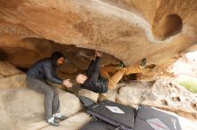 Bouldering in Hueco Tanks on 03/16/2019 with Blue Lizard Climbing and Yoga

Filename: SRM_20190316_1215270.jpg
Aperture: f/4.0
Shutter Speed: 1/125
Body: Canon EOS-1D Mark II
Lens: Canon EF 16-35mm f/2.8 L