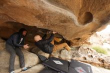 Bouldering in Hueco Tanks on 03/16/2019 with Blue Lizard Climbing and Yoga

Filename: SRM_20190316_1215280.jpg
Aperture: f/5.0
Shutter Speed: 1/125
Body: Canon EOS-1D Mark II
Lens: Canon EF 16-35mm f/2.8 L