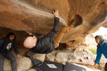 Bouldering in Hueco Tanks on 03/16/2019 with Blue Lizard Climbing and Yoga

Filename: SRM_20190316_1215330.jpg
Aperture: f/5.0
Shutter Speed: 1/125
Body: Canon EOS-1D Mark II
Lens: Canon EF 16-35mm f/2.8 L