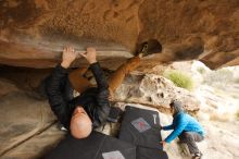 Bouldering in Hueco Tanks on 03/16/2019 with Blue Lizard Climbing and Yoga

Filename: SRM_20190316_1215370.jpg
Aperture: f/6.3
Shutter Speed: 1/125
Body: Canon EOS-1D Mark II
Lens: Canon EF 16-35mm f/2.8 L